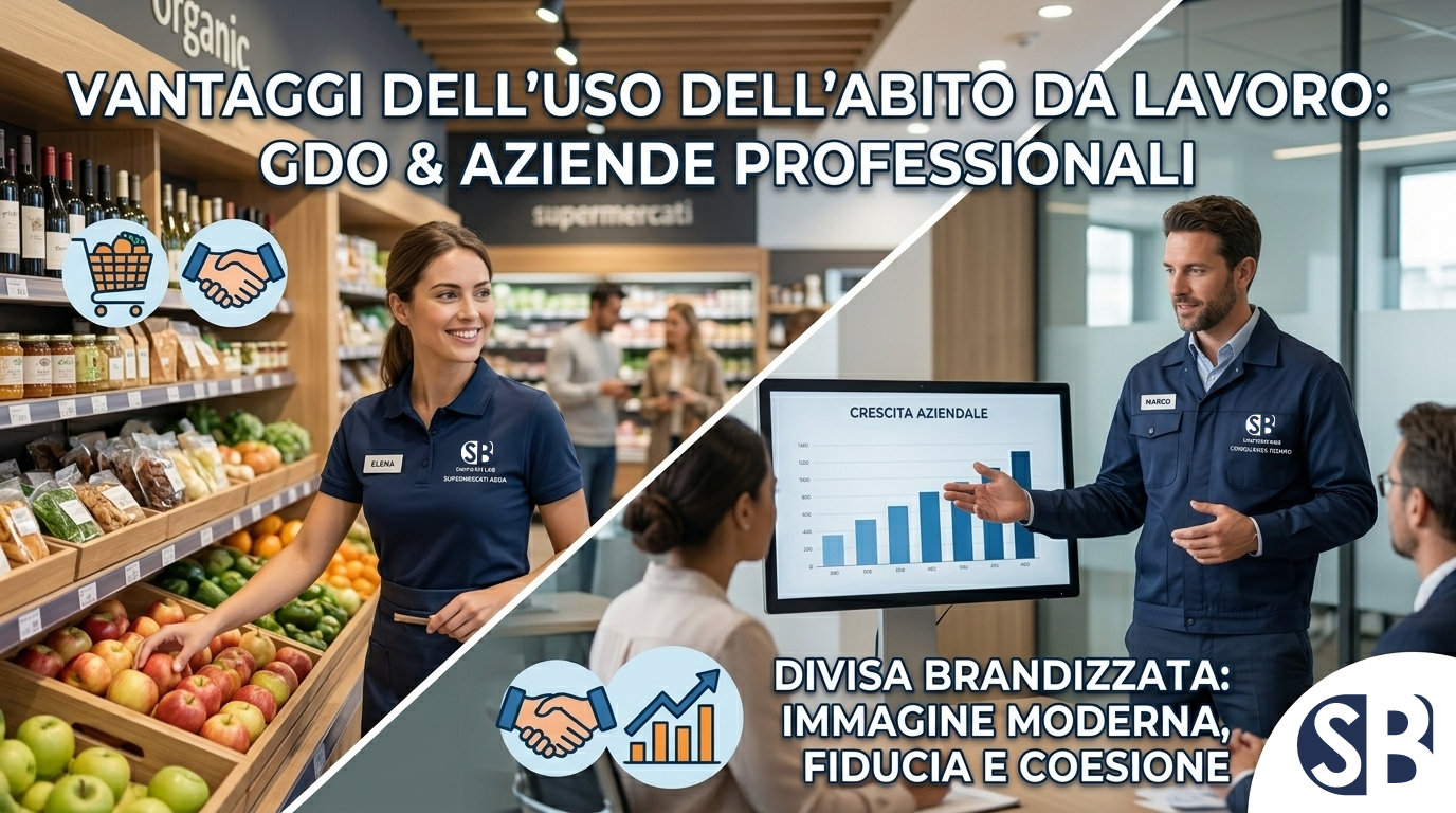 Abiti da lavoro nelle aziende e nei supermercati